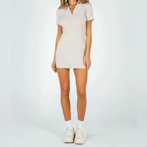 NWOT Princess Polly Cream Mini Dress - Picture 3 of 13